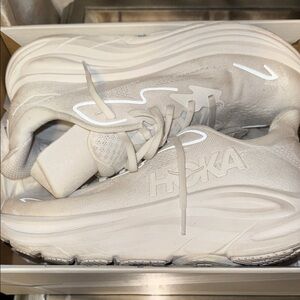 Mens Hoka Clifton Sneakers White 9D